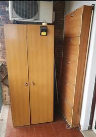 Armadio+scarpiera+ferro da stiro