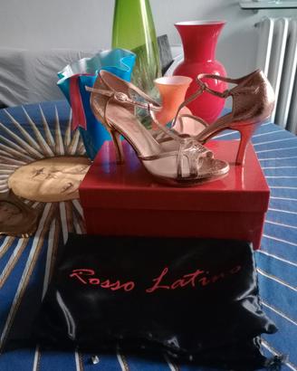 scarpe da ballo rosso latino