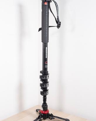 MANFROTTO set Fluid Base Monopiede, testa miniball