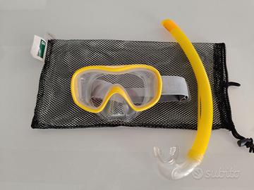 Maschera e Boccaglio kit Snorkeling Bambini