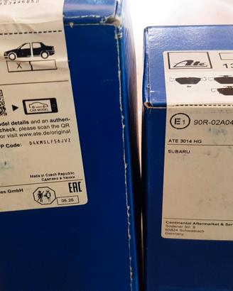 Patiglie anteriori e posteriori SUBARU