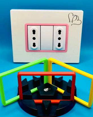 Placchette per tasti corrente luce