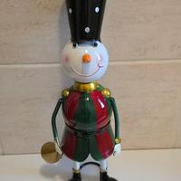 Pupazzo di neve in metallo 