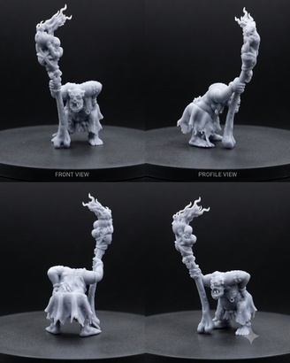 Miniatura Savage Orc Female Shaman 28 mm Warhammer