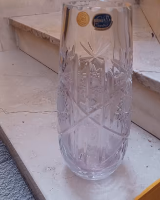 Vaso in cristallo di Boemia 