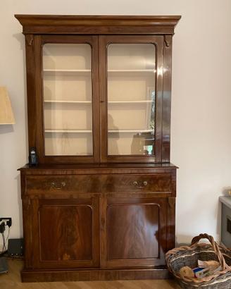 Libreria inglese in mogano
