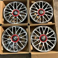 4 Cerchi in lega da 17 originali 500 ABARTH