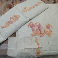 Paracolpi, piumino e copri piumino da culla NUOVO 