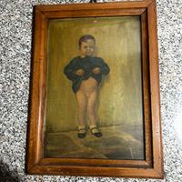 "Bambino" - Olio su tavola/tela - Firmato 1943 XXI