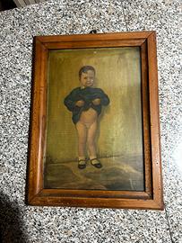 "Bambino" - Olio su tavola/tela - Firmato 1943 XXI