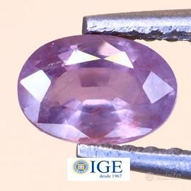 Zaffiro Rosa 0,71ct Certificato IGE