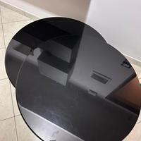 Tavolino nero lucido vintage apribile