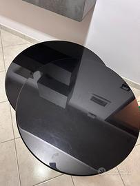 Tavolino nero lucido vintage apribile