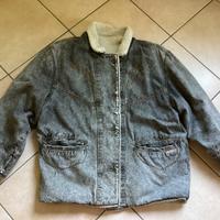 Giacca jeans con pelo