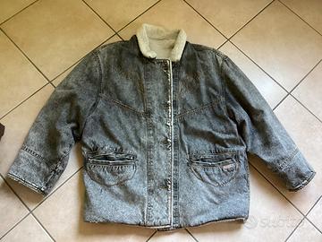 Giacca jeans con pelo