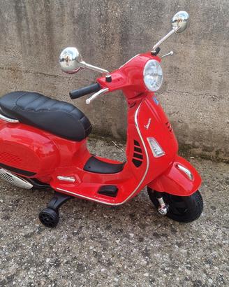 Vespa Elettrica per Bambini 12V (Modello Rosso)
