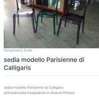 sedia modello Parisienne di Calligaris

