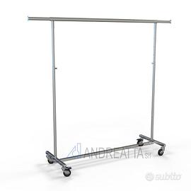 Stender Appendiabiti Pieghevole con Ruote 140-220