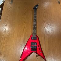 Chitarra washburn con ponte floyd rose rossa