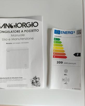 Congelatore a pozzetto 95L