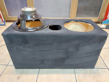 Box scatola mdf subwoofer doppio 30