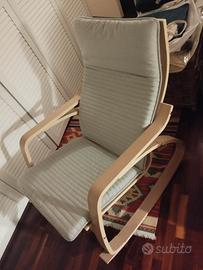 Poltrona IKEA POANG dondolo 