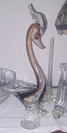 RARO CIGNO VETRO MURANO CM. 40 VINTAGE ANNI 70/80