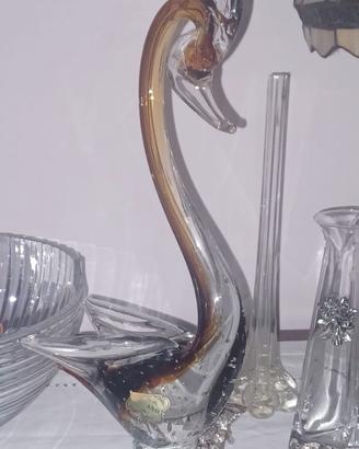 RARO CIGNO VETRO MURANO CM. 40 VINTAGE ANNI 70/80