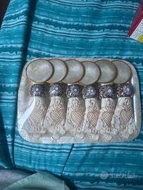 set di sotto bicchieri e portatovaglioli
