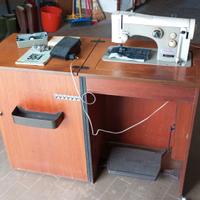 Macchina da cucire elettrica Necchi 554 con mobile