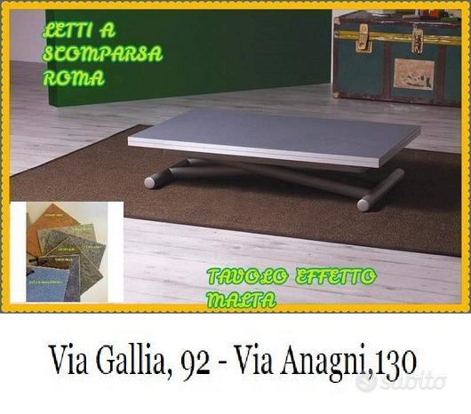 Tavolino trasformabile universe+piano effetto malt