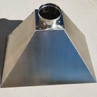 Cappa inox 80x50 smontabile per barbecue