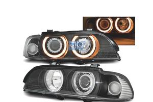 FARI BMW E39 00-03 XENON ANGEL EYES FONDO NERO