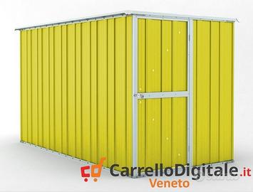 Deposito attrezzi giardino 175x307cm 5,4mq giallo