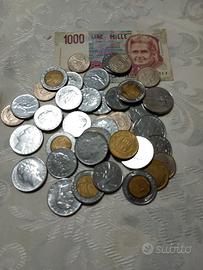 monete da collezione della vecchia lira italiana 