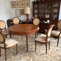 Elegante Set Sala da Pranzo Stile Luigi XVI