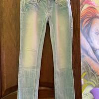 Jeans skinny, chiari decorati