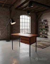 🟠 Scrivania Vintage 1960 Stile Loft Industriale 