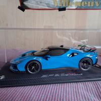 BBR 1:18 FERRARI SF90XX STRADALE BLU TRICOLORE ITA