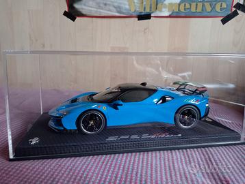 BBR 1:18 FERRARI SF90XX STRADALE BLU TRICOLORE ITA