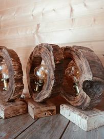 Lampade  in legno