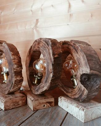 Lampade  in legno