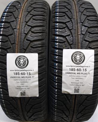 2 GOMME 185 60 15 UNIROYAL A61559