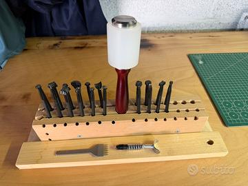 Set professionale bullini per pavorare cuoio