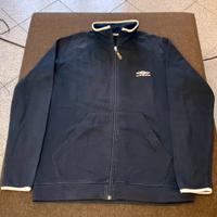 Felpa sportiva umbro con chiusura e tasche davanti