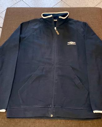 Felpa sportiva umbro con chiusura e tasche davanti