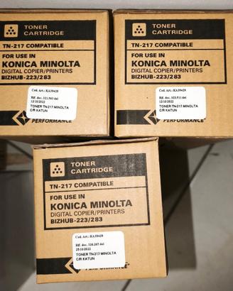 Toner Katun Konica Minolta Bizhub 223/283  NUOVO