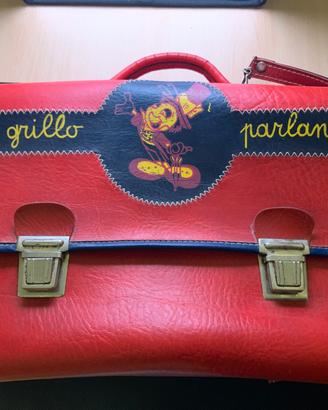 Cartella scuola vintage anni 70 grillo parlante