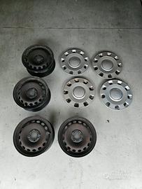 Cerchi 5.5Jx14 ET35 4x98 Fiat 500 +copricerchi