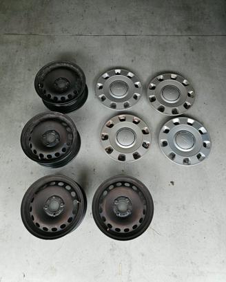 Cerchi 5.5Jx14 ET35 4x98 Fiat 500 +copricerchi